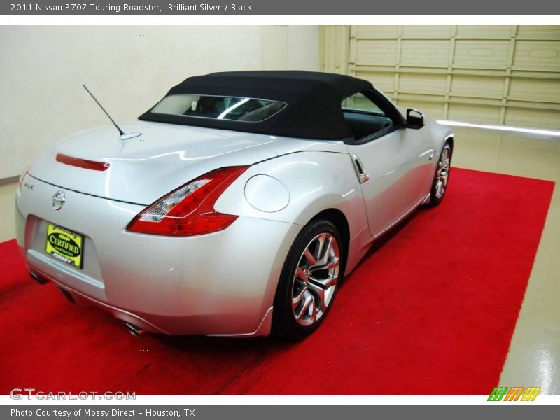 Brilliant Silver / Black 2011 Nissan 370Z Touring Roadster