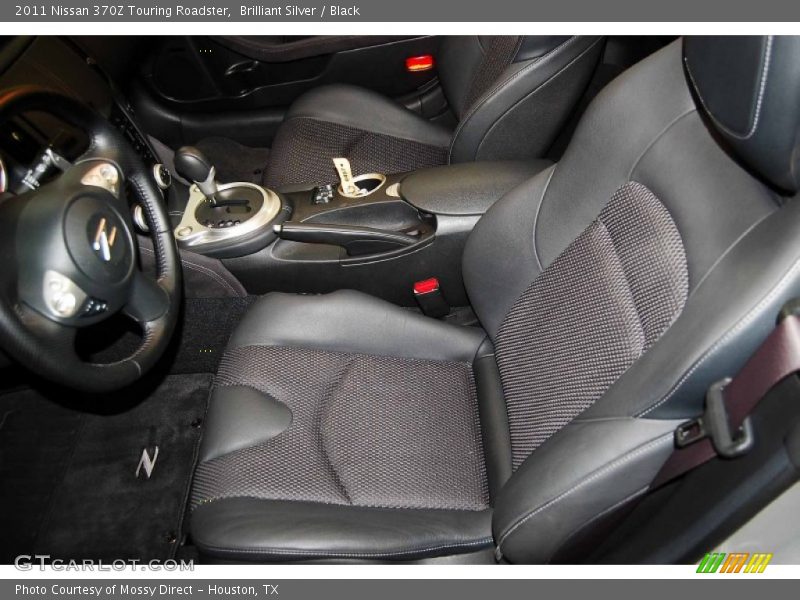 Brilliant Silver / Black 2011 Nissan 370Z Touring Roadster