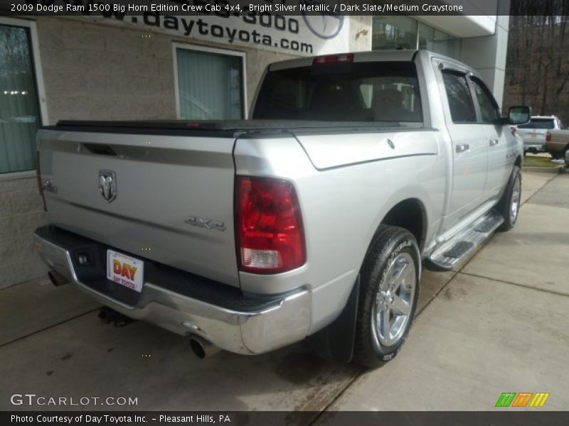 Bright Silver Metallic / Dark Slate/Medium Graystone 2009 Dodge Ram 1500 Big Horn Edition Crew Cab 4x4