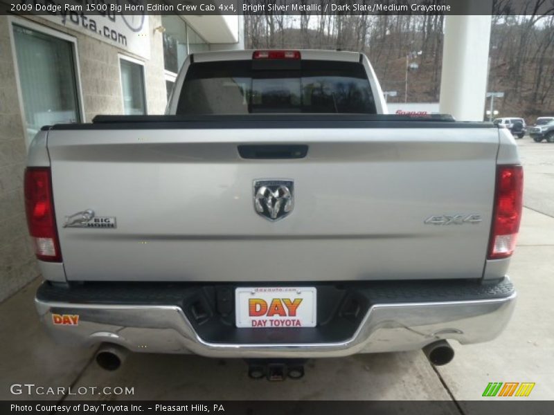 Bright Silver Metallic / Dark Slate/Medium Graystone 2009 Dodge Ram 1500 Big Horn Edition Crew Cab 4x4