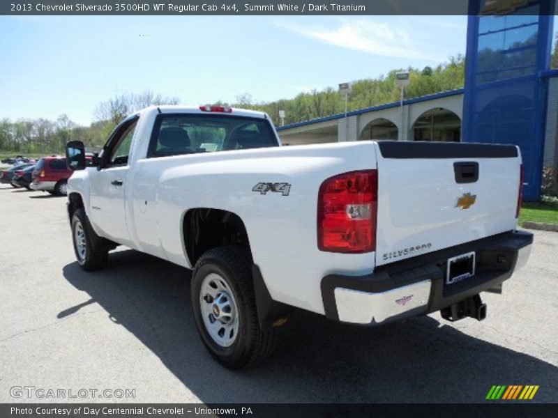 Summit White / Dark Titanium 2013 Chevrolet Silverado 3500HD WT Regular Cab 4x4