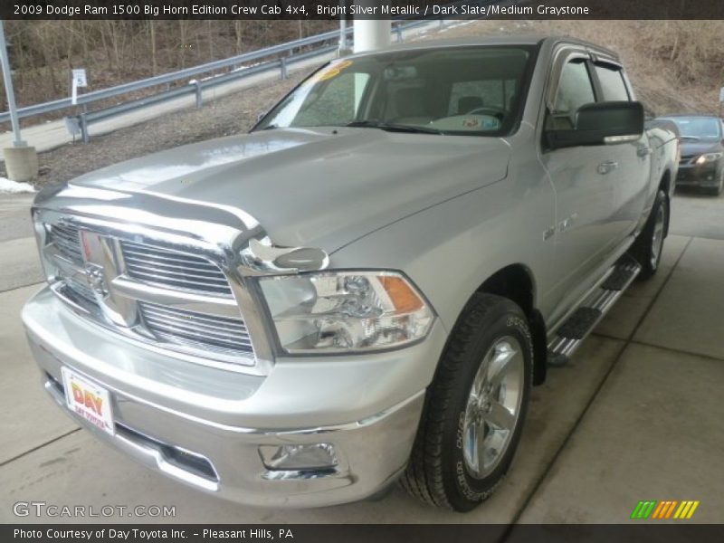 Bright Silver Metallic / Dark Slate/Medium Graystone 2009 Dodge Ram 1500 Big Horn Edition Crew Cab 4x4