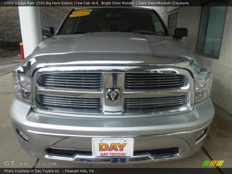 Bright Silver Metallic / Dark Slate/Medium Graystone 2009 Dodge Ram 1500 Big Horn Edition Crew Cab 4x4