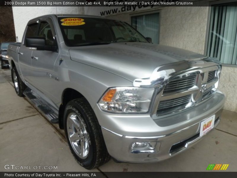 Bright Silver Metallic / Dark Slate/Medium Graystone 2009 Dodge Ram 1500 Big Horn Edition Crew Cab 4x4