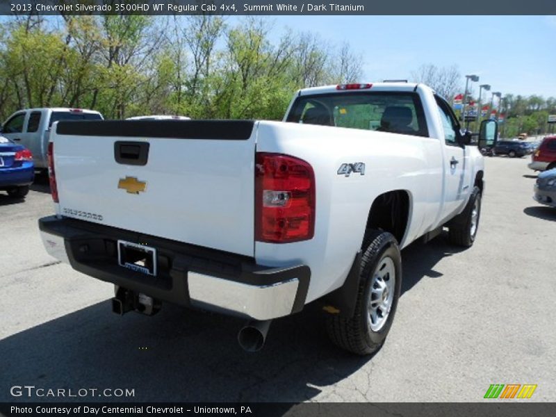 Summit White / Dark Titanium 2013 Chevrolet Silverado 3500HD WT Regular Cab 4x4