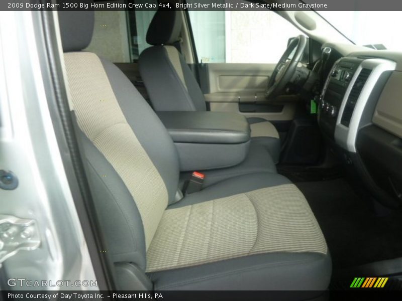 Bright Silver Metallic / Dark Slate/Medium Graystone 2009 Dodge Ram 1500 Big Horn Edition Crew Cab 4x4