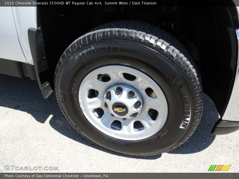 Summit White / Dark Titanium 2013 Chevrolet Silverado 3500HD WT Regular Cab 4x4