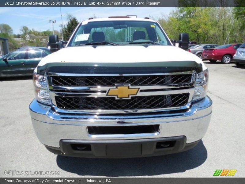 Summit White / Dark Titanium 2013 Chevrolet Silverado 3500HD WT Regular Cab 4x4