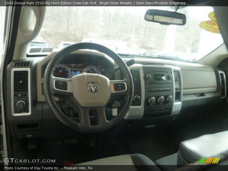 Bright Silver Metallic / Dark Slate/Medium Graystone 2009 Dodge Ram 1500 Big Horn Edition Crew Cab 4x4