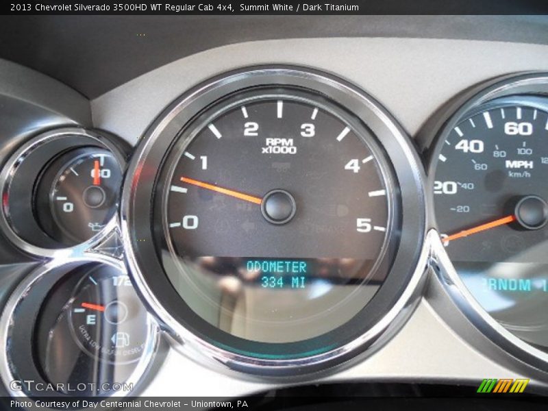 Summit White / Dark Titanium 2013 Chevrolet Silverado 3500HD WT Regular Cab 4x4