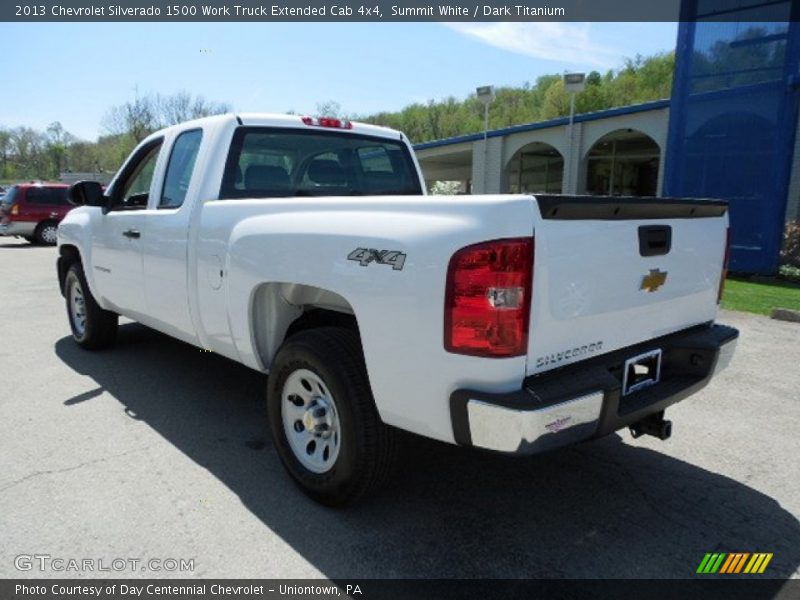 Summit White / Dark Titanium 2013 Chevrolet Silverado 1500 Work Truck Extended Cab 4x4