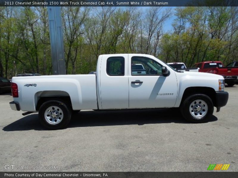 Summit White / Dark Titanium 2013 Chevrolet Silverado 1500 Work Truck Extended Cab 4x4