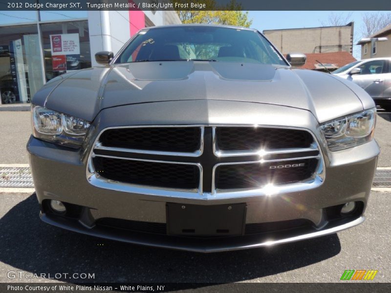 Tungsten Metallic / Black/Light Frost Beige 2012 Dodge Charger SXT