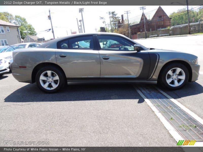 Tungsten Metallic / Black/Light Frost Beige 2012 Dodge Charger SXT