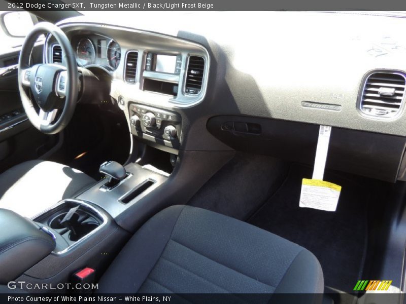 Tungsten Metallic / Black/Light Frost Beige 2012 Dodge Charger SXT