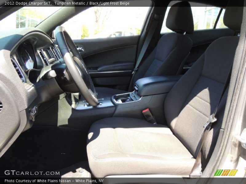 Tungsten Metallic / Black/Light Frost Beige 2012 Dodge Charger SXT