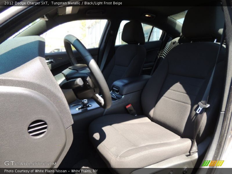 Tungsten Metallic / Black/Light Frost Beige 2012 Dodge Charger SXT