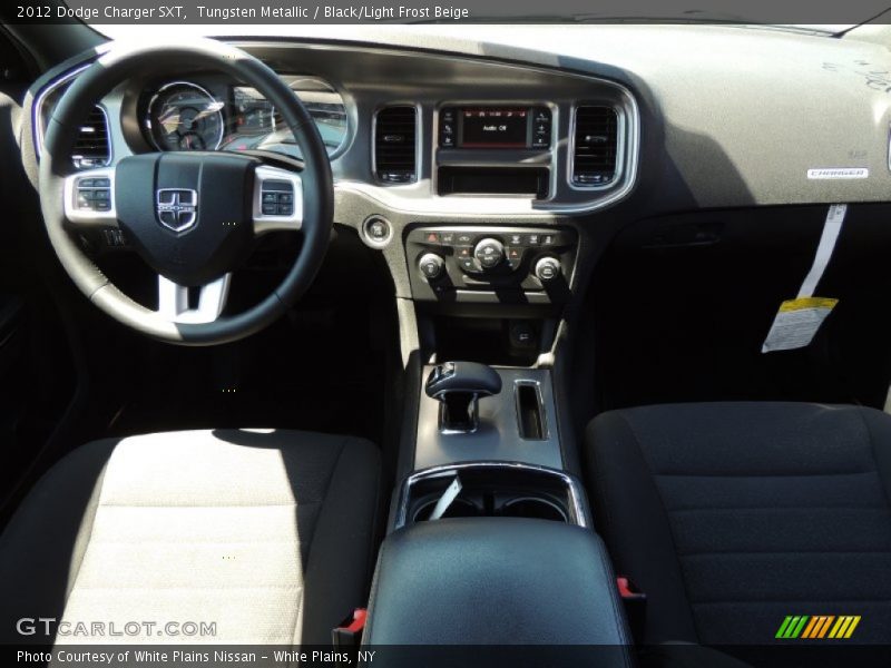 Tungsten Metallic / Black/Light Frost Beige 2012 Dodge Charger SXT