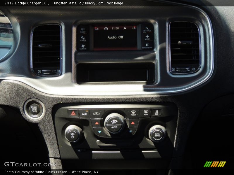 Tungsten Metallic / Black/Light Frost Beige 2012 Dodge Charger SXT
