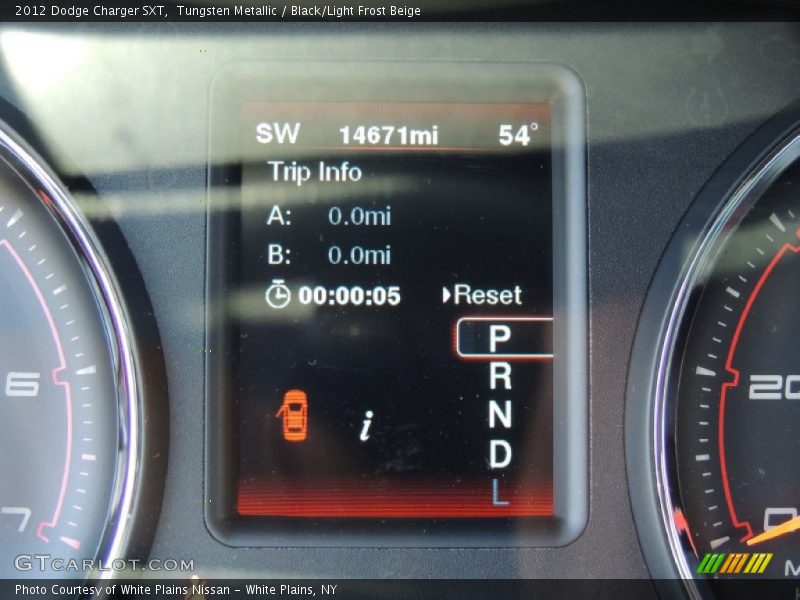 Tungsten Metallic / Black/Light Frost Beige 2012 Dodge Charger SXT