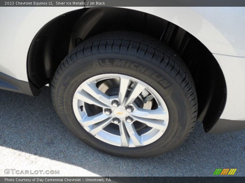 Silver Ice Metallic / Jet Black 2013 Chevrolet Equinox LS