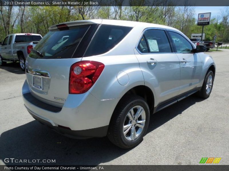 Silver Ice Metallic / Jet Black 2013 Chevrolet Equinox LS