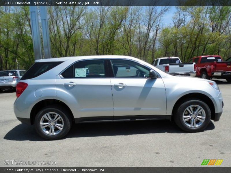 Silver Ice Metallic / Jet Black 2013 Chevrolet Equinox LS