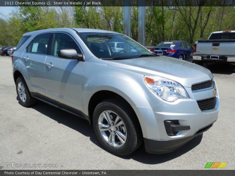 Silver Ice Metallic / Jet Black 2013 Chevrolet Equinox LS