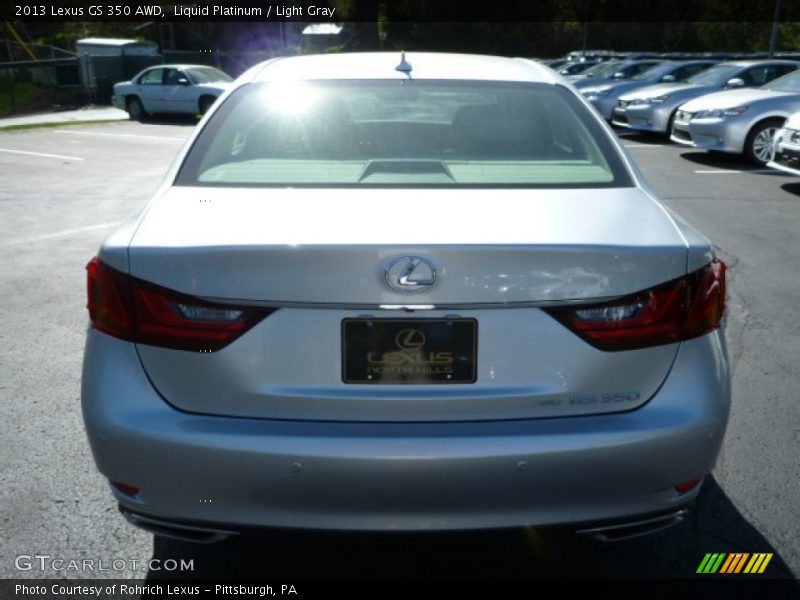 Liquid Platinum / Light Gray 2013 Lexus GS 350 AWD