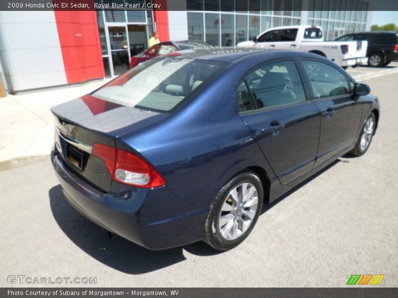 Royal Blue Pearl / Gray 2009 Honda Civic EX Sedan