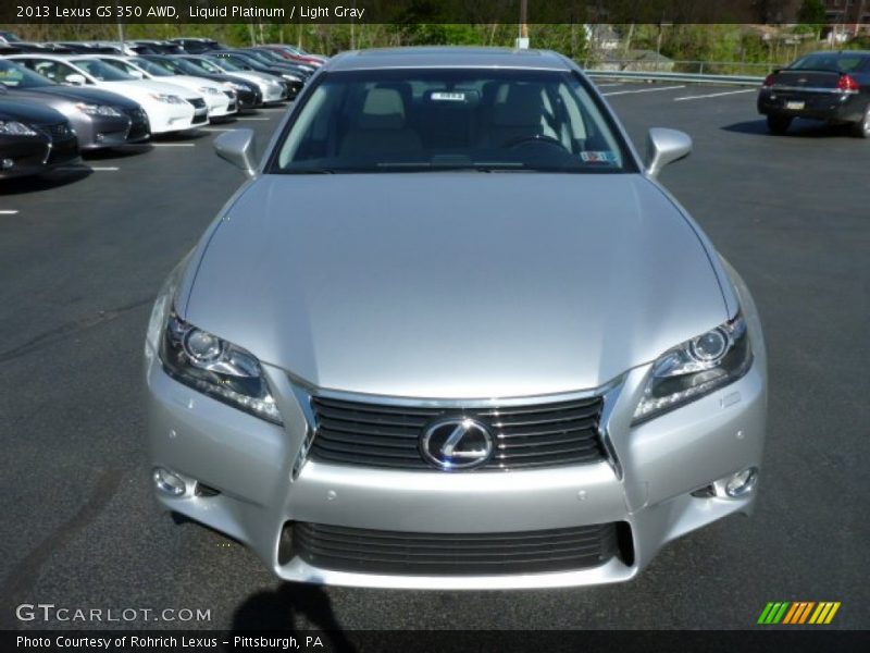 Liquid Platinum / Light Gray 2013 Lexus GS 350 AWD