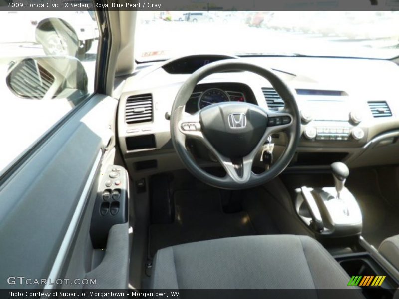 Royal Blue Pearl / Gray 2009 Honda Civic EX Sedan