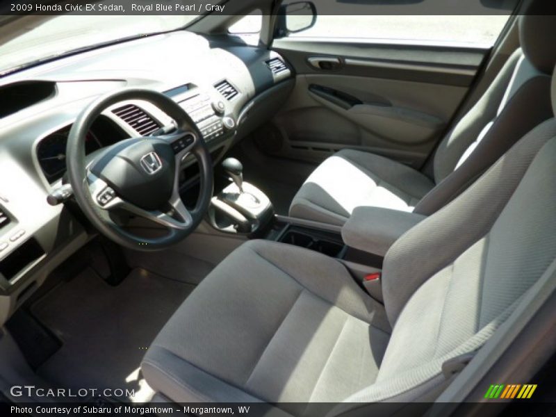 Royal Blue Pearl / Gray 2009 Honda Civic EX Sedan