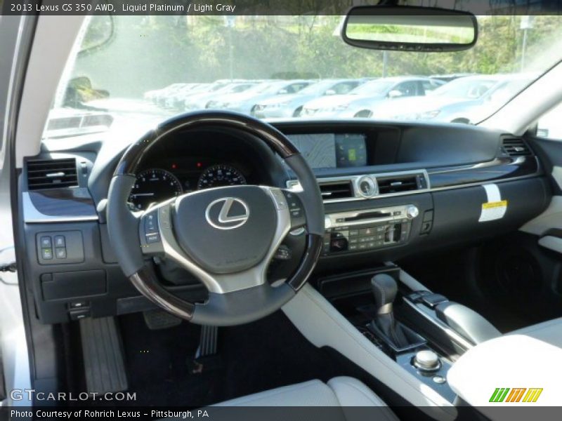 Liquid Platinum / Light Gray 2013 Lexus GS 350 AWD