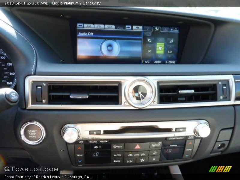 Liquid Platinum / Light Gray 2013 Lexus GS 350 AWD