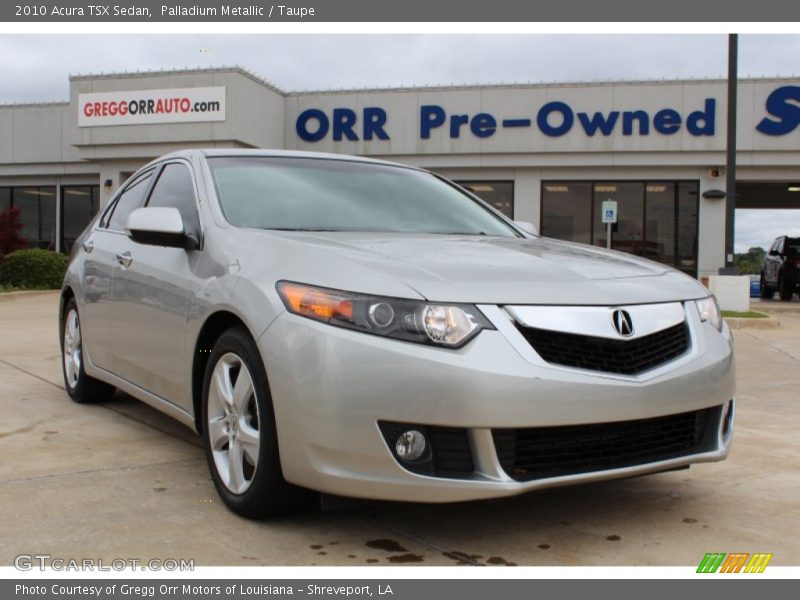 Palladium Metallic / Taupe 2010 Acura TSX Sedan