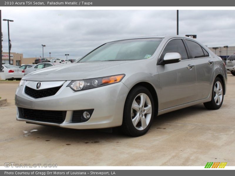 Palladium Metallic / Taupe 2010 Acura TSX Sedan