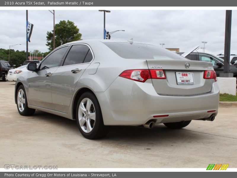 Palladium Metallic / Taupe 2010 Acura TSX Sedan