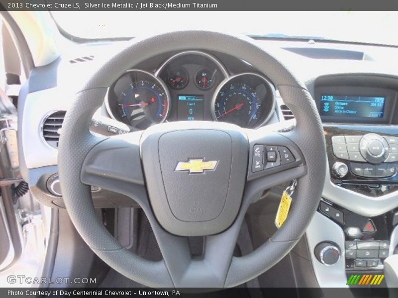 Silver Ice Metallic / Jet Black/Medium Titanium 2013 Chevrolet Cruze LS