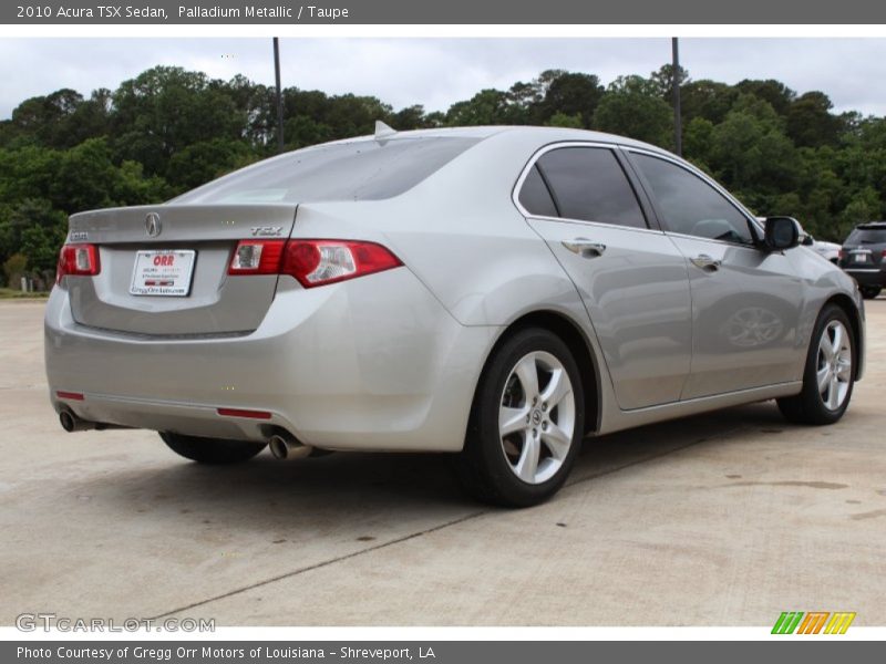 Palladium Metallic / Taupe 2010 Acura TSX Sedan