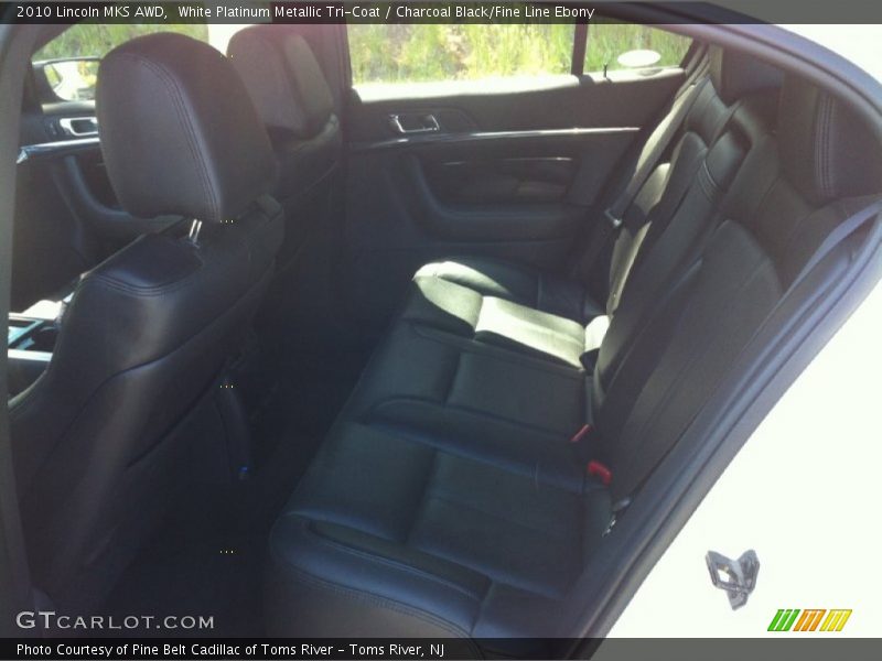 White Platinum Metallic Tri-Coat / Charcoal Black/Fine Line Ebony 2010 Lincoln MKS AWD