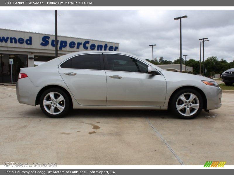 Palladium Metallic / Taupe 2010 Acura TSX Sedan
