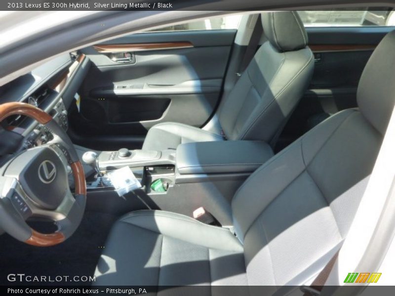 Silver Lining Metallic / Black 2013 Lexus ES 300h Hybrid