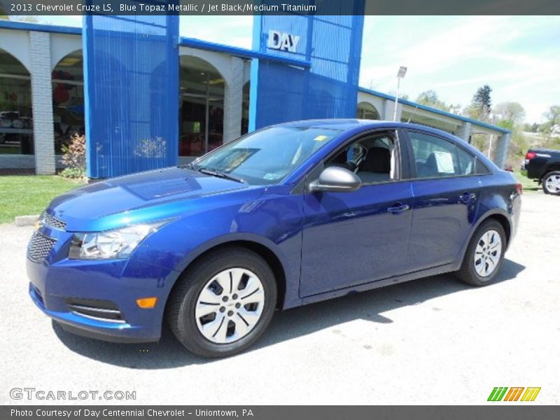 Blue Topaz Metallic / Jet Black/Medium Titanium 2013 Chevrolet Cruze LS