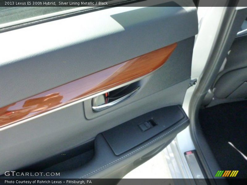 Silver Lining Metallic / Black 2013 Lexus ES 300h Hybrid