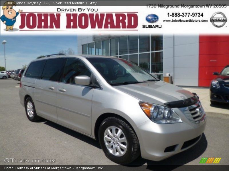 Silver Pearl Metallic / Gray 2008 Honda Odyssey EX-L