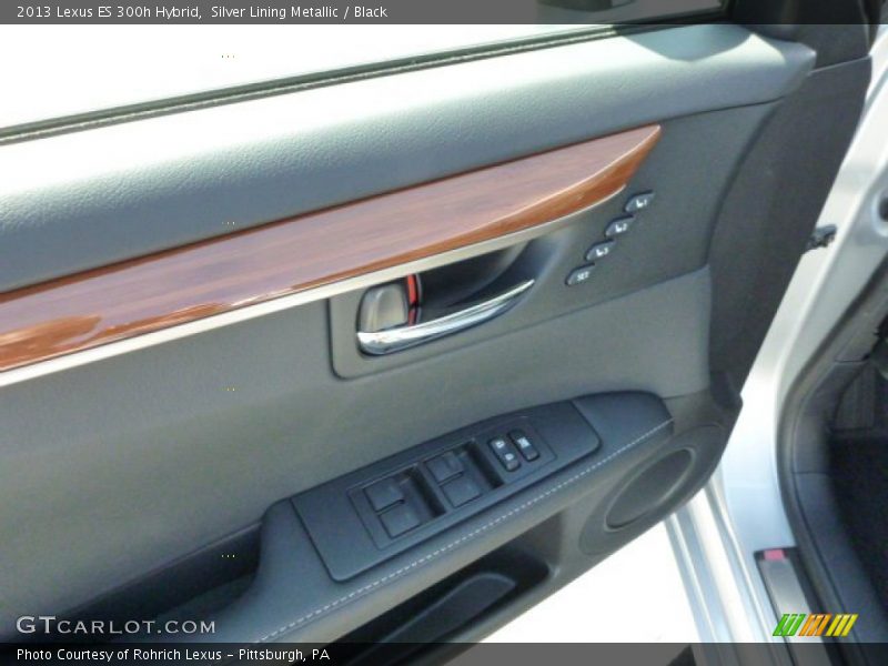 Silver Lining Metallic / Black 2013 Lexus ES 300h Hybrid