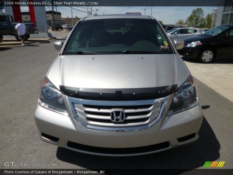 Silver Pearl Metallic / Gray 2008 Honda Odyssey EX-L
