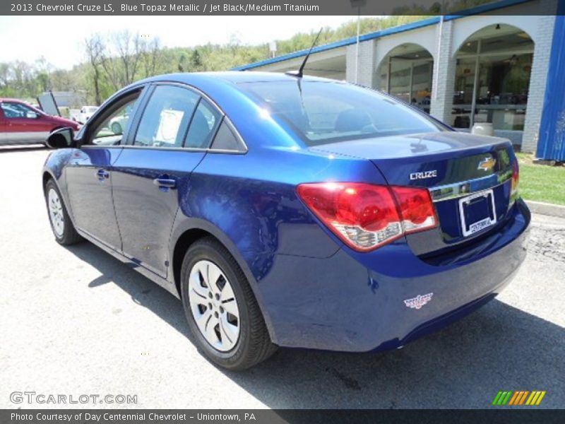 Blue Topaz Metallic / Jet Black/Medium Titanium 2013 Chevrolet Cruze LS