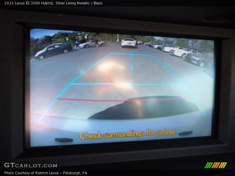 Silver Lining Metallic / Black 2013 Lexus ES 300h Hybrid